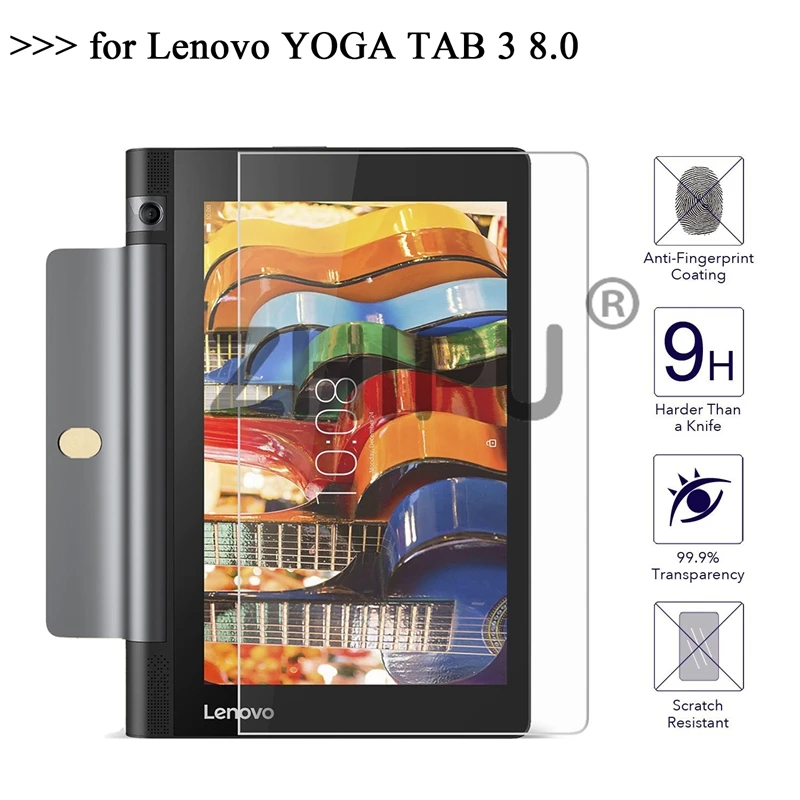 Закаленное стекло для lenovo Yoga Tab 3 8 850F YT3-850F YT3-850M 0 дюймов защитный экран планшета