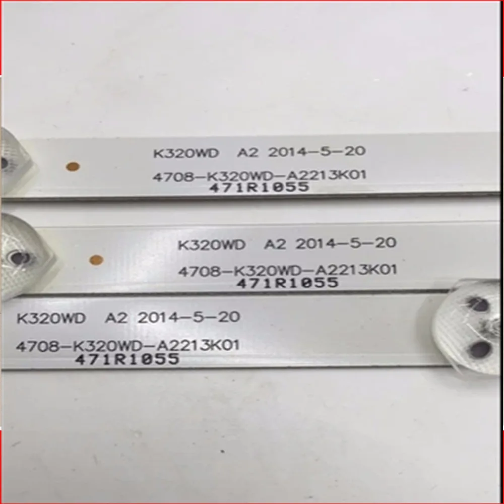 3 шт. x 32-дюймовые светодиодные полосы подсветки телевизора 4708-K320WD-A2213K01 для 32
