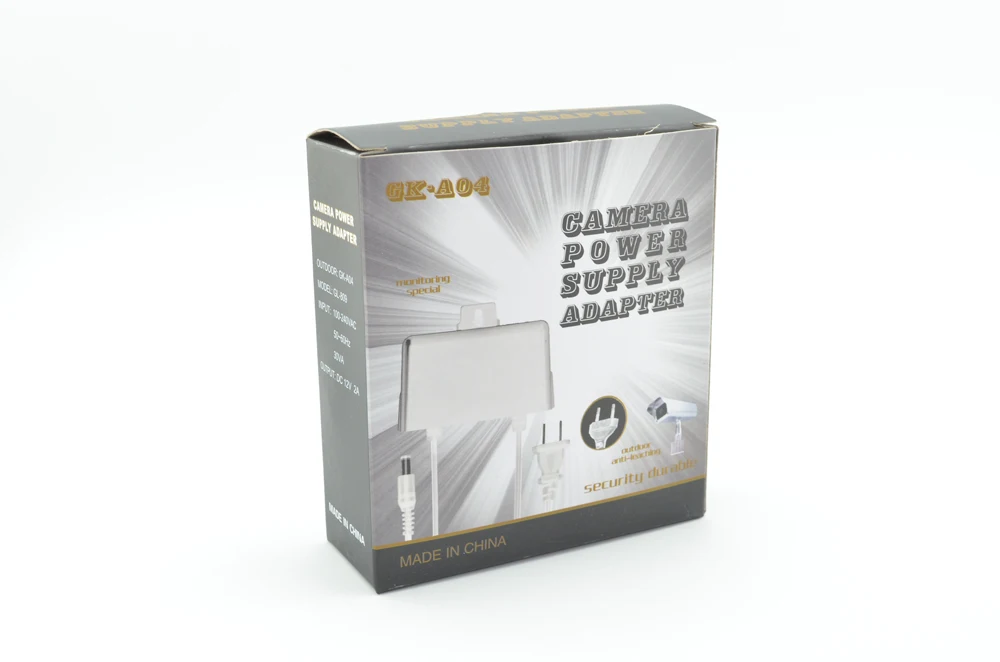 Водонепроницаемый адаптер питания для камер видеонаблюдения 12 в пост. Тока 2 А |