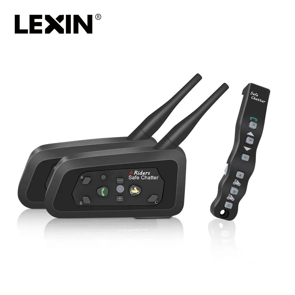 2 шт Lexin A4 мотоциклетный Bluetooth шлем домофон гарнитура Переговорная поддержка пульт дистанционного управления с 1 шт пульт дистанционного управления