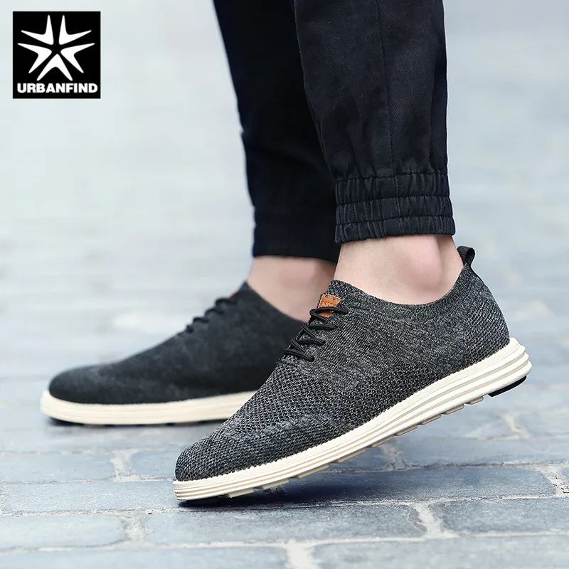 URBANFIND 2018 Men Casual Shoes Business Formal Brogue Weave Carved Oxfords Wedding Dress Breathable Light | Обувь