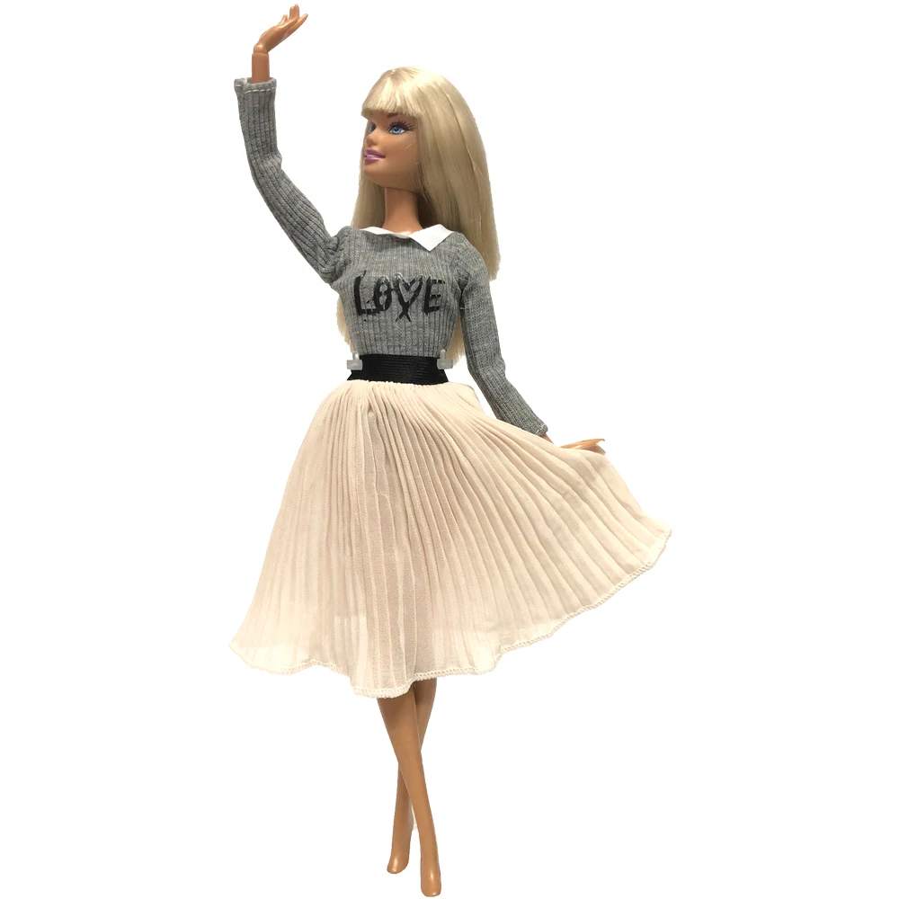 NK новейшее платье для куклы повседневная юбка модное танцевальное балетное