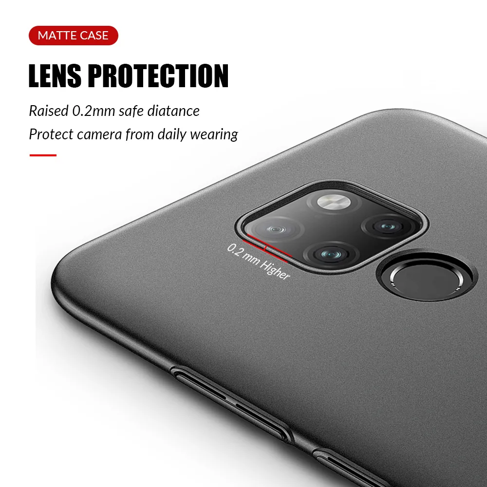 Чехол для телефона Huawei Mate 30 Pro 20 Lite тонкий матовый жесткий чехол из поликарбоната X