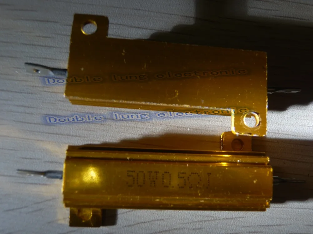 2 шт./лот RX24 50 Вт ватт 0.22R 0.25R 0.33R 0.4R 0.47R 0.5R 0.6R 0.8R Ohm светодиодный нагрузочный резистор