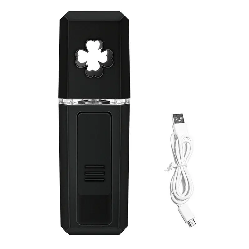 1 шт. USB портативный нано-распылитель тумана для лица, распылитель для тела, увлажнение парохода, уход за кожей, мини-спрей для лица, инструменты для красоты Devi - Цвет: Темно-серый