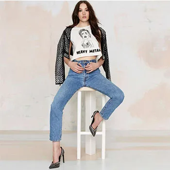 top Blouse T-shirts for women mothers sexy lingerie cropped feminine brandy Melville 2016 summer selling Cartoon Printed Cotton | Женская