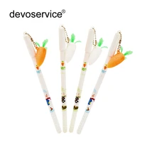 50 pcslot fresh cute radish pendant gel pen for children prizes kawaii stationery gifts pens school office supplies 2018 new