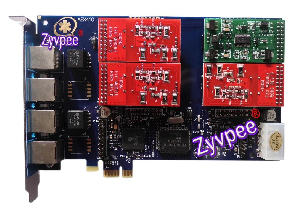 AEX410 4 порта аналоговая карта Asterisk PCIe Trixbox Elastix FreePBX VoIP Fxo Fxs|Охлаждающие подставки