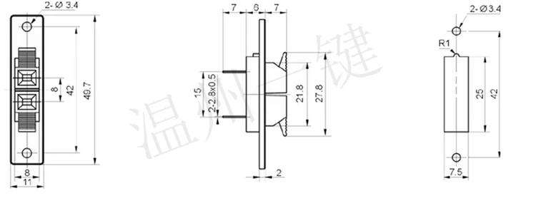 

7 Pcs Connecting Clamp High Quality Audio Connecting Clamp 2-bit Small Clamp Aging Testing Clamp WP2-4A External Connecting Base