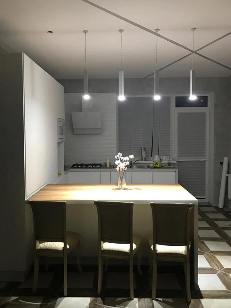 Подвесной светильник led dimmable Кухня River Island Обеденная магазин барная стойка украшения цилиндра трубы подвесные светильники