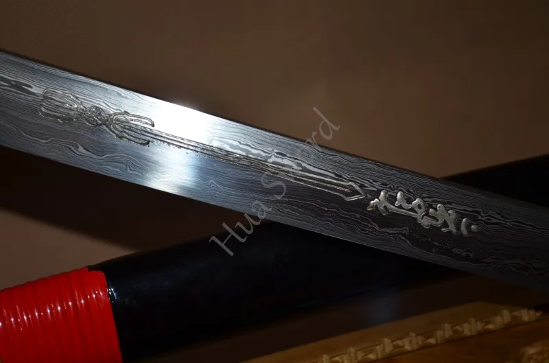 Японский самурайский меч катана традиционный ручной работы Сплав Tsuba FullTang