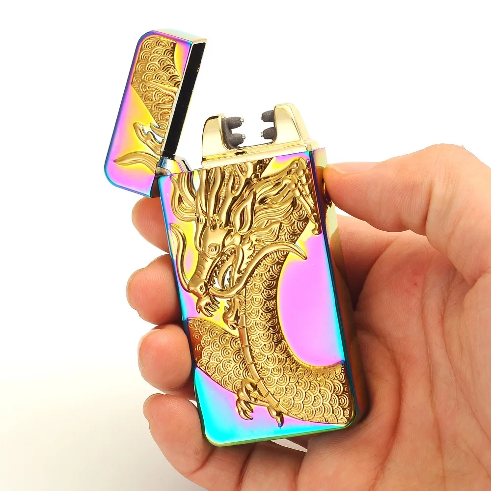 Классический Inovation двойной дуги легче ветрозащитный Электронный USB пополнения