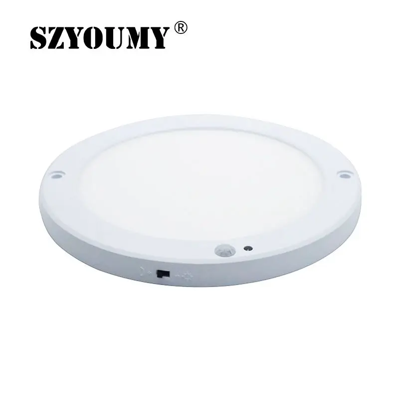 

18W LED Panel Ceiling Light Led Sensor Downlight 110V 220V Human Body Infrared Detector Motion Switch Round Flush Mount Light