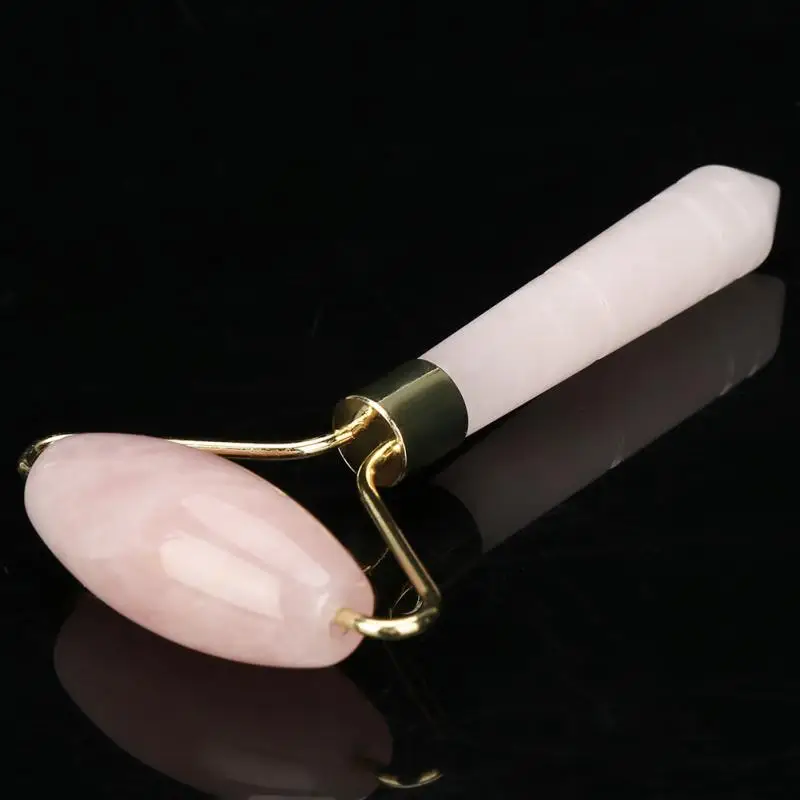 Natural Pink Crystal Massager Body Face Massage Roller Wrinkle Removal Skincare Beauty Tool | Дом и сад