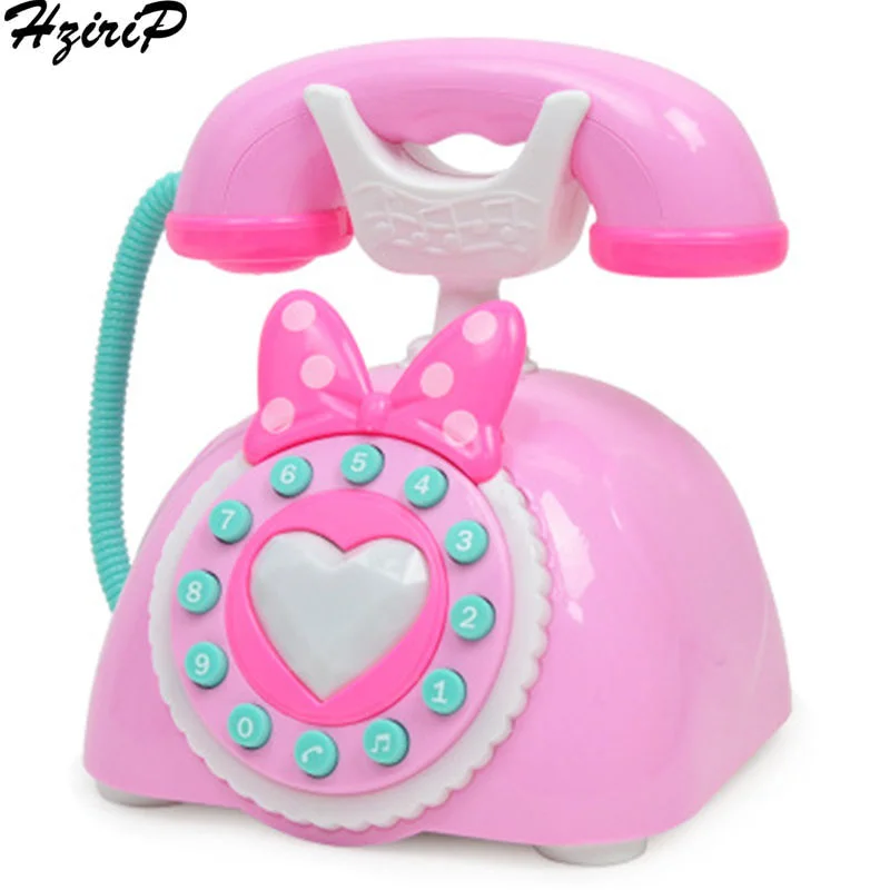 HziriP Детские антикварные Landline игрушки звуковой свет ранний мультфильм