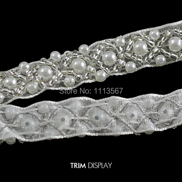9 ярдов рукоделия искусственный жемчуг вышитая кружевная лента отделка детской