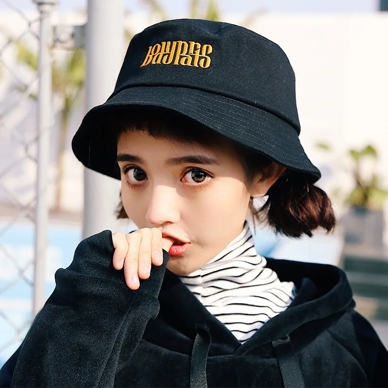 Рыбак шляпа летний корейский Для женщин прилив Harajuku дикий ВС Hat Повседневное