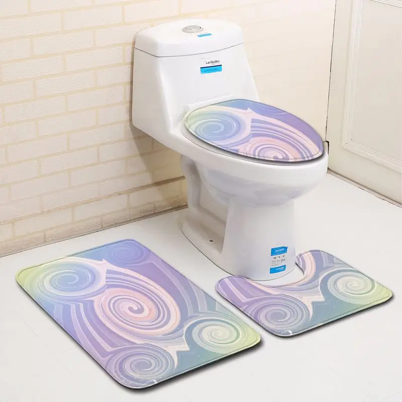 3 шт черный золотой смешанный цвет Banyo ванная комната ковер туалет ванна коврик набор Нескользящие Tapis Salle De Bain Alfombra Bano