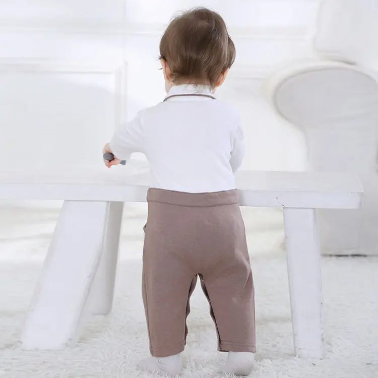 

2018 baby boy's gentleman style Toddler Unisex-baby spring and autmn Jumpsuit Christmas Romper Onesie Outfits Suit 27