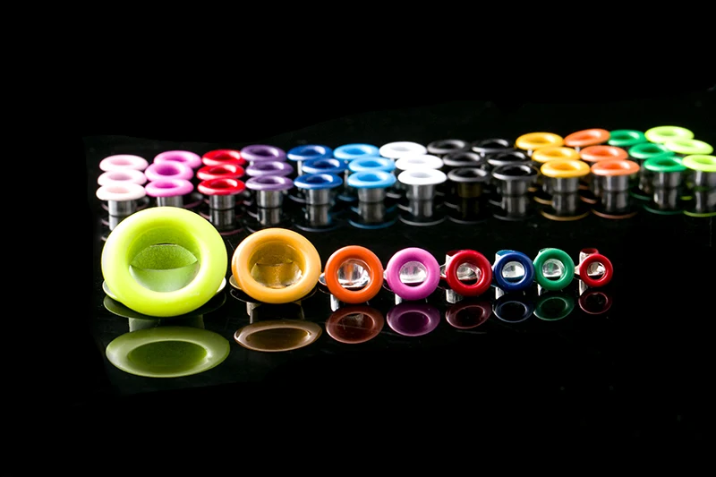 1000 наборов. Цветные заклепки с люверсами. 8 мм разноцветная пряжка|colored eyelets|eyelets