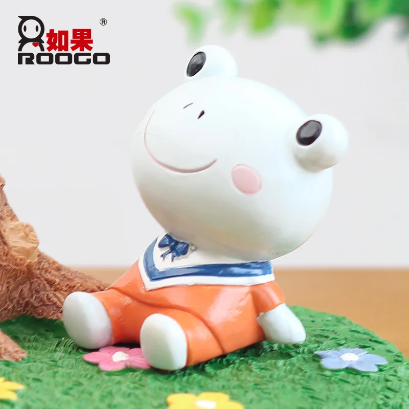 Roogo милые современные украшения для дома фигурки мультяшных животных куклы