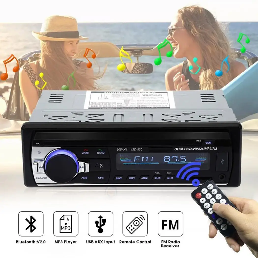 Инфракрасный пульт дистанционного управления автомобильный радиоприемник Bluetooth
