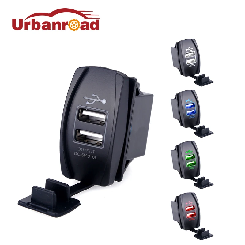 Универсальное автомобильное зарядное устройство с двумя портами Usb адаптер