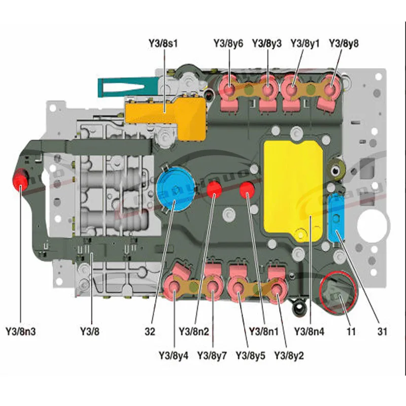 Qianyinuo 1 пара 722 9 модуль управления Датчик Y3/8n1 Y3/8n2 для Mercedes Benz 7G|Датчик скорости| |