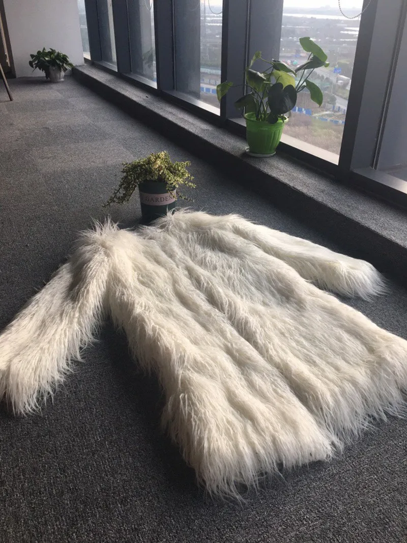 2019 осень и зима новое женское уличное модное пальто из искусственного меха