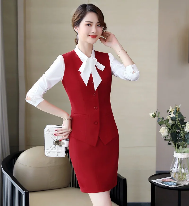 Новинка 2019 красный официальный комплект из 2 предметов с юбкой и топом весна-лето