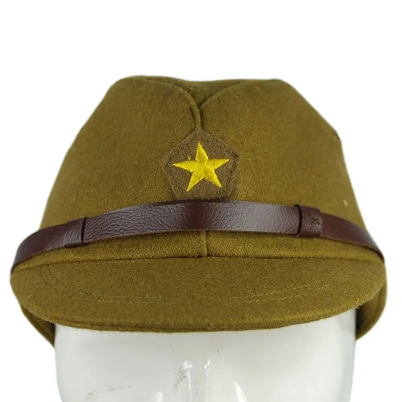 Винтажная Шерстяная кепка WW2 японского армейского сотрудника шляпа зеленого