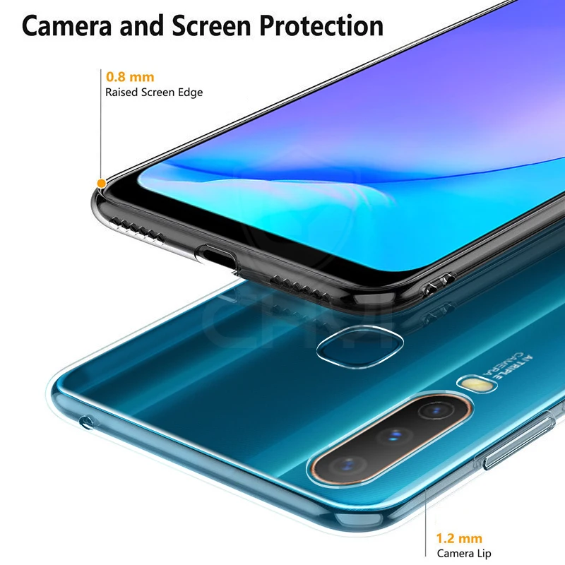 Chyi КРЫШКА ДЛЯ VIVO y17 прозрачный чехол мягкий силиконовый полиуретановый