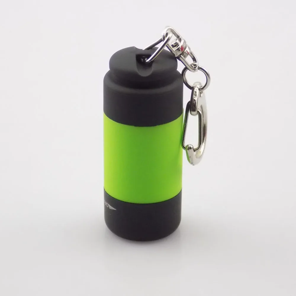 Перезаряжаемый мини фонарик с USB портом портативный карманный фонарь для ключей