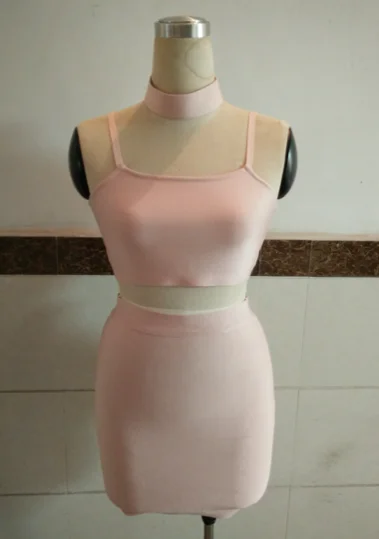 Женщины Платья Повязки 2017 Лето 2 Шт. Набор Растениеводство Топ мини-Платье Без