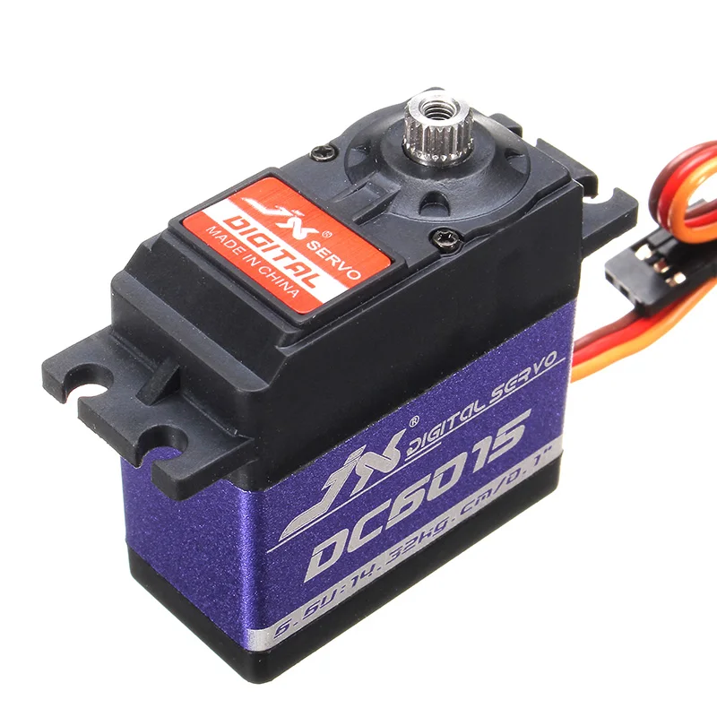 Высококачественные цифровые сервоприводы JX DC6015 DC стандартные Угловые для