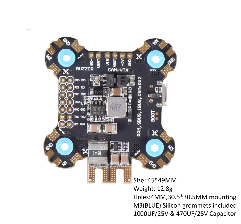 Контроллер полета JHE F722 F7 STM32F722 Встроенный OSD BMP280 барометр BEC 5 В для