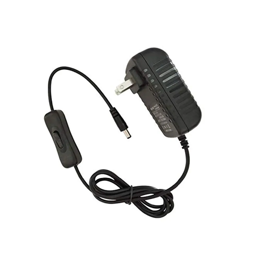 DC12V 2A Питание адаптер с кнопочным выключателем 24 Вт максимум AC100 240V для