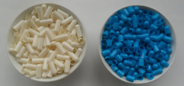 1000 шт./лот Бесплатная доставка белые + синие желатиновые пустые капсулы