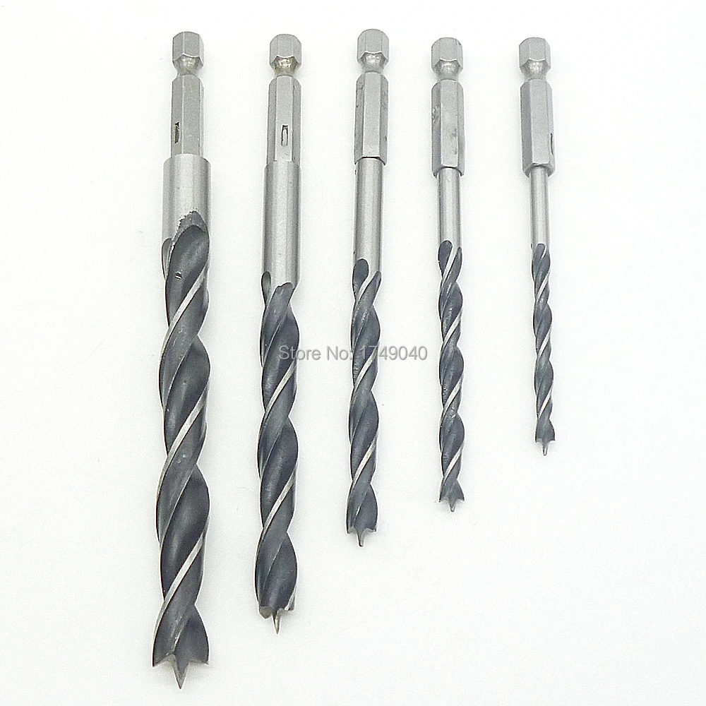5 шт. быстросменный 1/4 &quot(6 35 мм) шестигранный хвостовик HCS острое сверло с