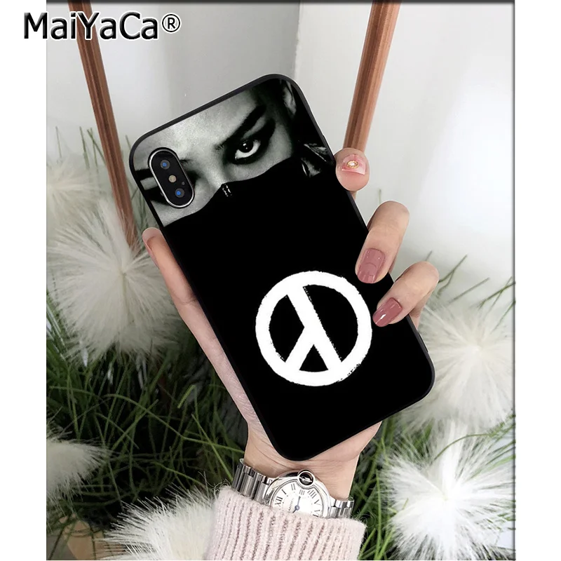 MaiYaCa G dragon GD peaceminusone ТПУ Мягкий силиконовый чехол для телефона Apple iPhone 8 7 6 6S Plus X XS MAX 5