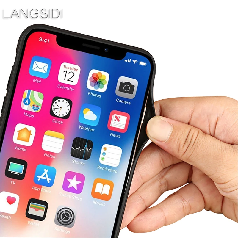 2018 Новый брендовый чехол для телефона зерно личи полный-обернутый iphone 8 полный