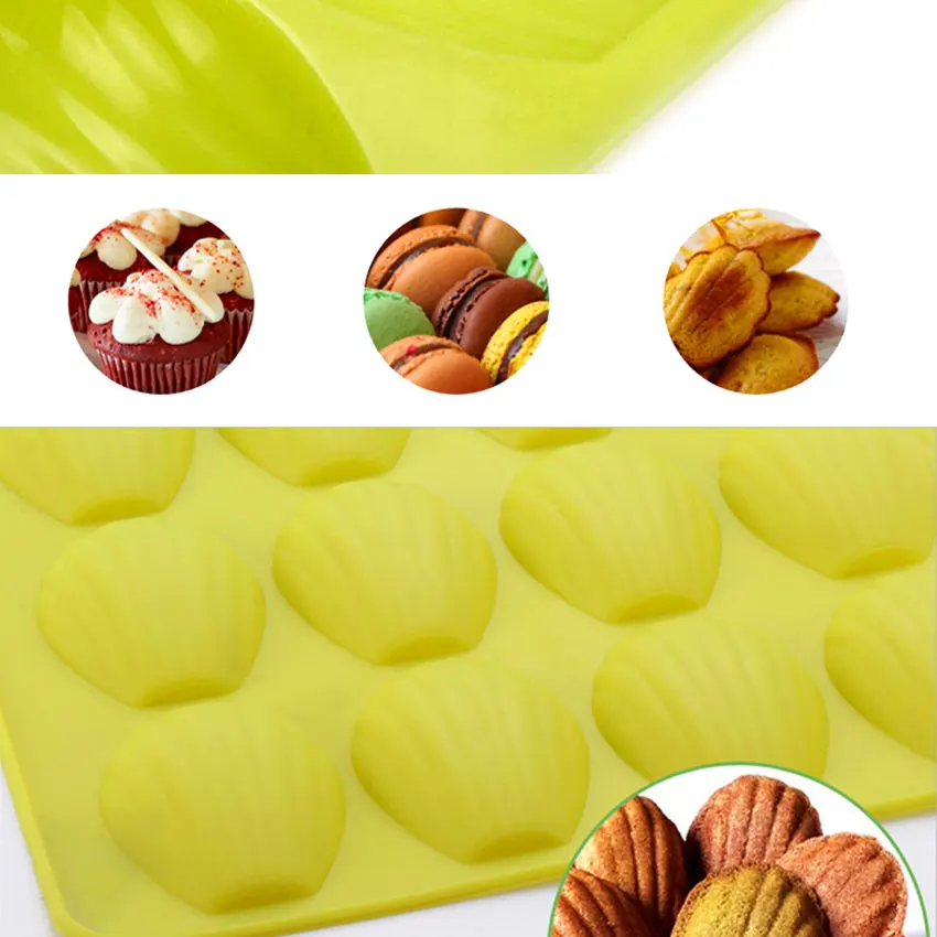 Marebell силиконовая форма 12 мини-оболочка Canneles Pan DIY шоколад желе Пудинг Форма для торта, капкейков для выпечки торта