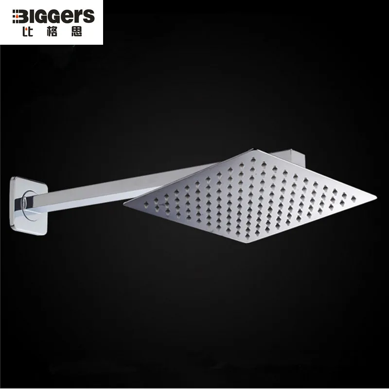 Настенные душевые лейки для ванной комнаты из нержавеющей стали квадратной