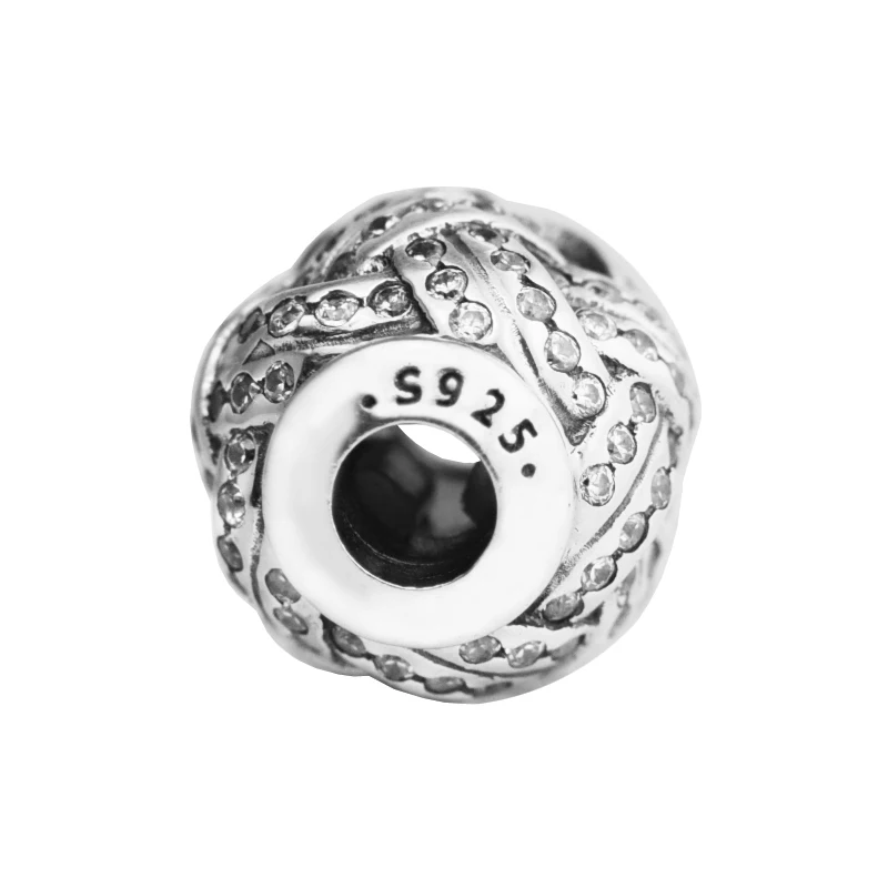 Подходит для Pandora амулеты эссенция Браслеты Дружба бусины 100% 925 пробы серебряные
