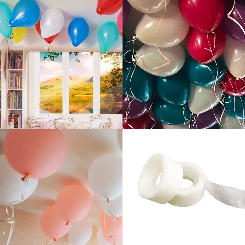 100 шт. воздушные шары Аксессуары клей Свадьба День рождения для художественного