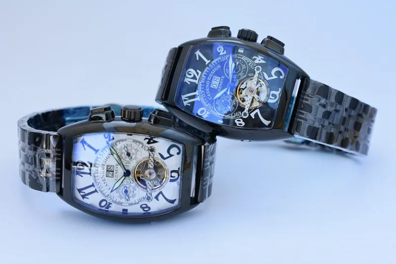 CASENO Tourbillon Скелет автоматические механические мужские часы лучший бренд класса люкс военные спортивные часы из нержавеющей стали мужские часы