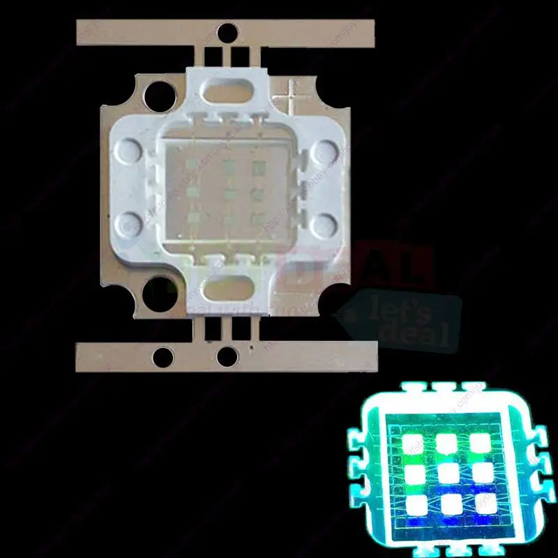 Гибридный источник светильник высокой мощности для аквариума 10 Вт голубой 490 нм