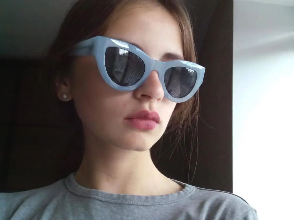 Esnbie розовые очки Для женщин Кошачий глаз Винтаж солнцезащитные очки Сексуальная Люнет де солей femme Óculos UV400 очки женские очки