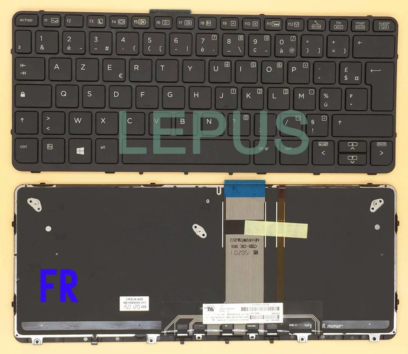 Коричневый Новости Клавиатура для ноутбука hp Pro x2 612 G1 US/UK/Датский/Норвежский/русский/Таиланд/французский/Греческий/Бразильский Раскладка - Цвет: Коричневый
