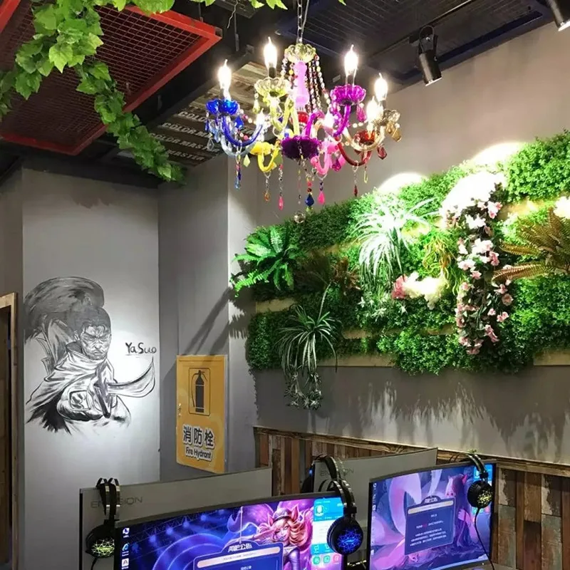 

Modern Chandeliers LED Crystal Pendant Lamp Bohemia Colorful hanglamp lustres de cristal Decorative lighting fixture nordic lamp